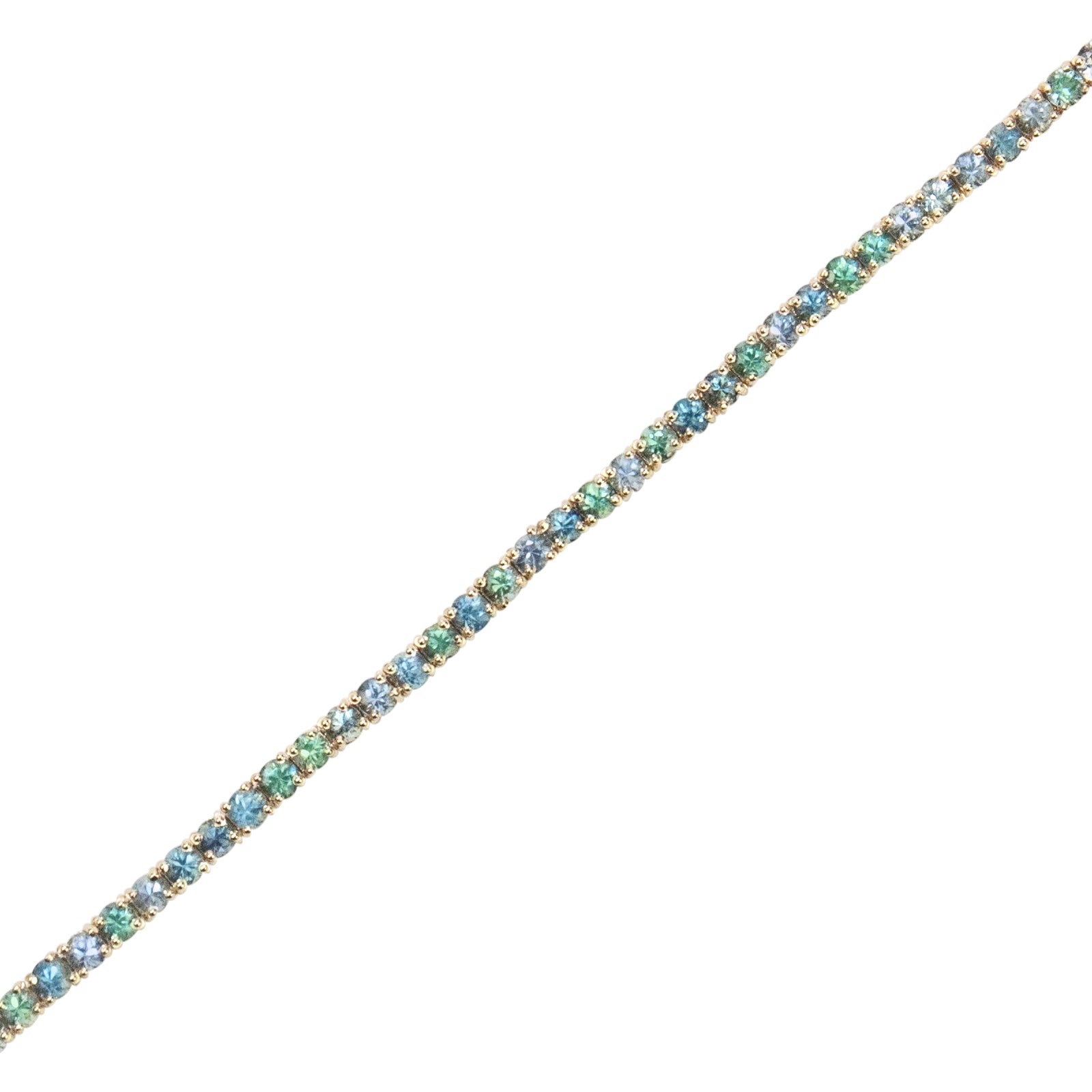 Bi-Color Fancy Sapphires Bracelet - TENNIS CLUB