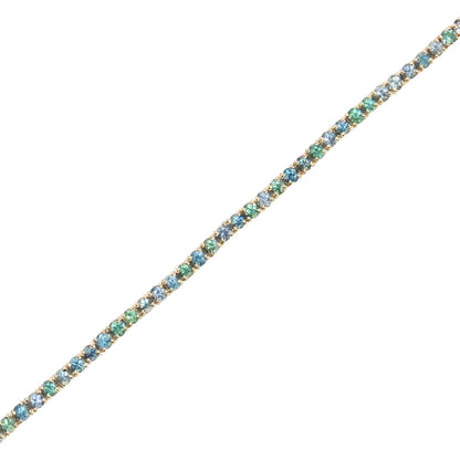 Bi-Color Fancy Sapphires Bracelet - TENNIS CLUB