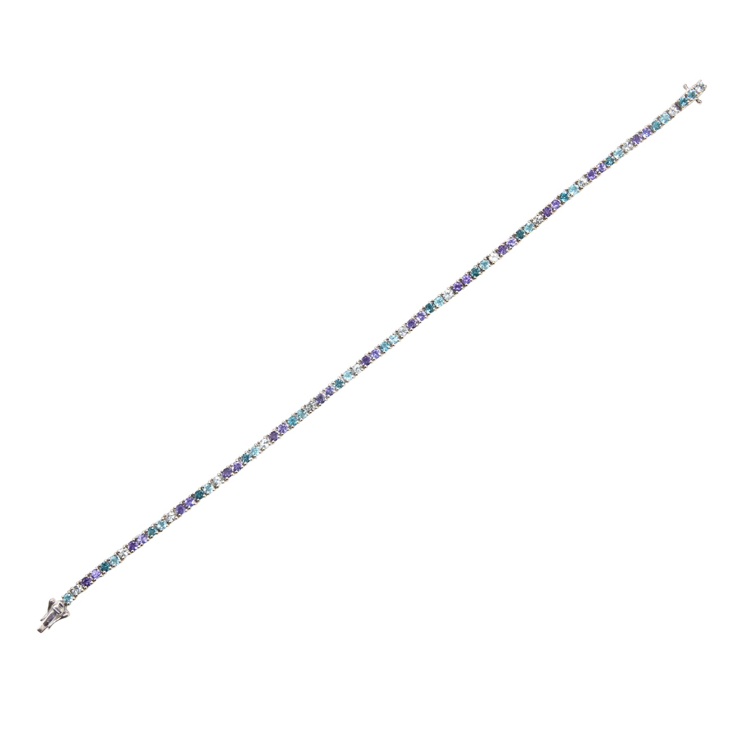 Multi Stone Blue Melange Bracelet - TENNIS CLUB