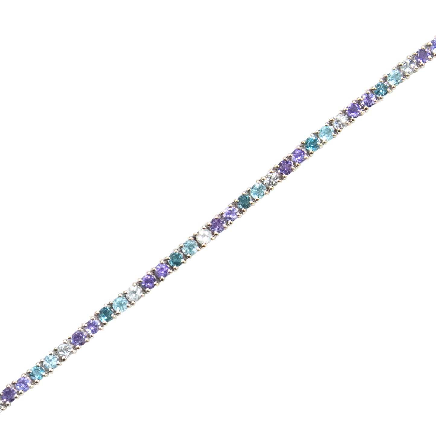Multi Stone Blue Melange Bracelet - TENNIS CLUB
