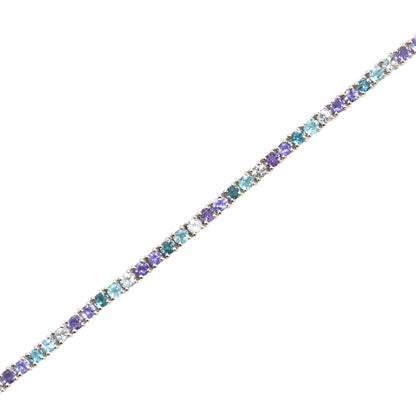 Multi Stone Blue Melange Bracelet - TENNIS CLUB
