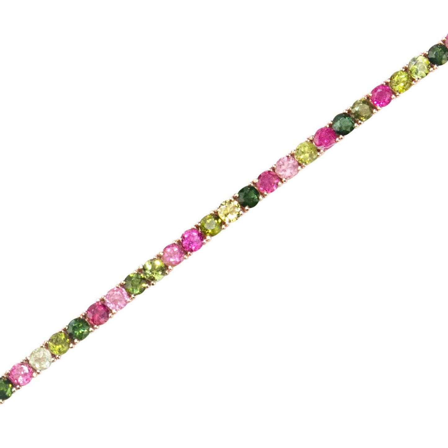 Tourmaline Multi Pink & Green Bracelet - TENNIS CLUB