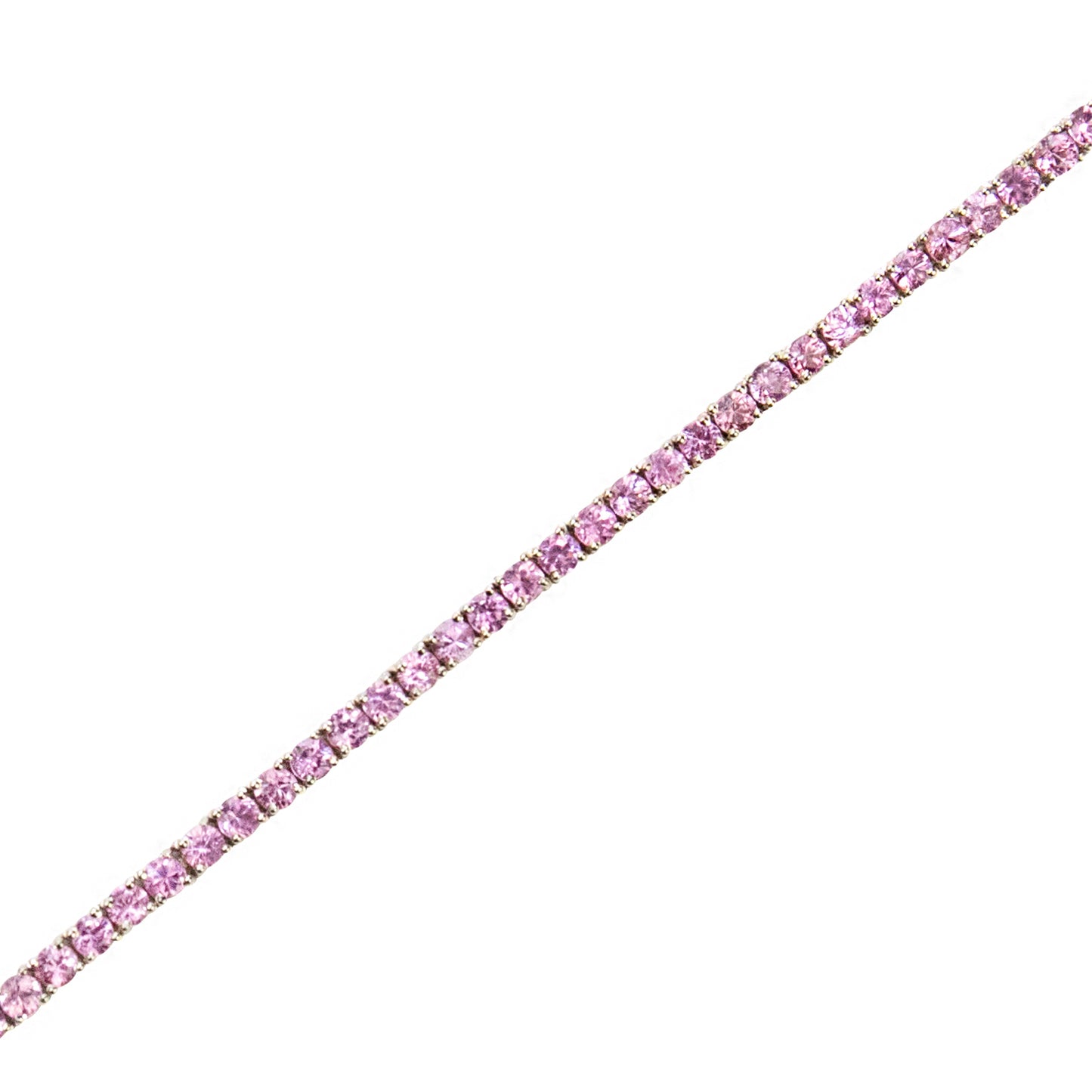 Fancy Pink Sapphires Bracelet - TENNIS CLUB