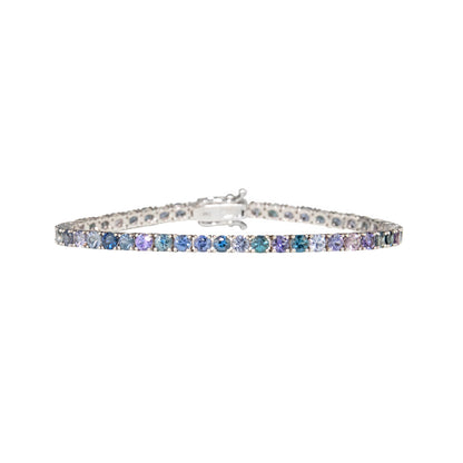 Spinel Blue Melange Bracelet - TENNIS CLUB